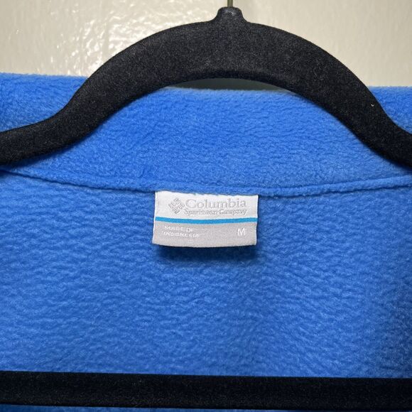 Columbia Blue Fleece Zip Up Jacket - Picture 4 of 4